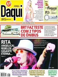 Capa do jornal Jornal Daqui 10/05/2023