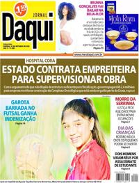 Capa do jornal Jornal Daqui 10/10/2023