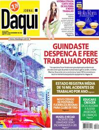 Capa do jornal Jornal Daqui 10/11/2023