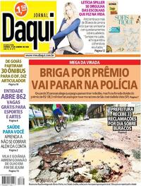 Capa do jornal Jornal Daqui 11/01/2023