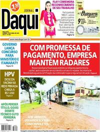 Capa do jornal Jornal Daqui 11/04/2023