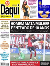 Capa do jornal Jornal Daqui 11/09/2023