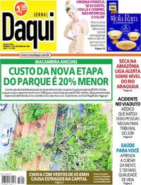 Capa do jornal Jornal Daqui 11/10/2023