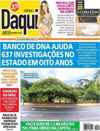 Capa do jornal Jornal Daqui 11/12/2023