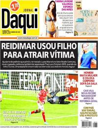 Capa do jornal Jornal Daqui 12/01/2023