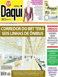 Capa do jornal Jornal Daqui 12/04/2023