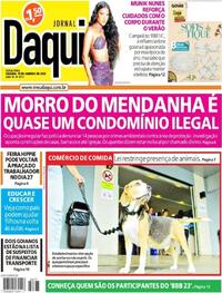 Capa do jornal Jornal Daqui 13/01/2023