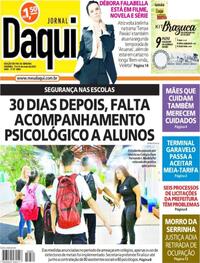 Capa do jornal Jornal Daqui 13/05/2023