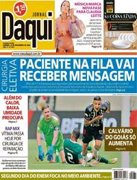 Capa do jornal Jornal Daqui 13/11/2023