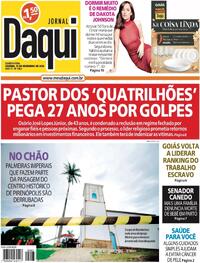 Capa do jornal Jornal Daqui 13/12/2023