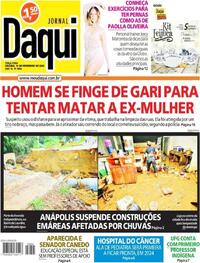 Capa do jornal Jornal Daqui 14/02/2023