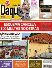 Capa do jornal Jornal Daqui 14/12/2023