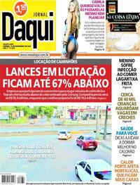 Capa do jornal Jornal Daqui 15/11/2023