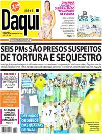Capa do jornal Jornal Daqui 16/02/2023