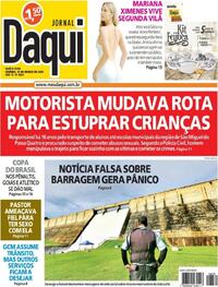 Capa do jornal Jornal Daqui 16/03/2023