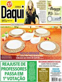 Capa do jornal Jornal Daqui 16/06/2023