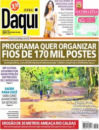 Capa do jornal Jornal Daqui 16/08/2023