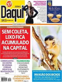 Capa do jornal Jornal Daqui 16/10/2023