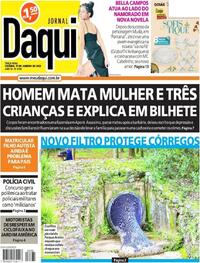 Capa do jornal Jornal Daqui 17/01/2023