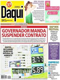 Capa do jornal Jornal Daqui 17/08/2023