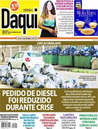 Capa do jornal Jornal Daqui 17/10/2023