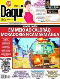 Capa do jornal Jornal Daqui 17/11/2023