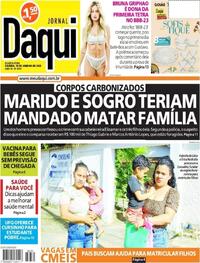 Capa do jornal Jornal Daqui 18/01/2023