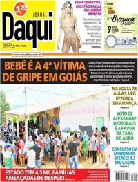 Capa do jornal Jornal Daqui 18/04/2023
