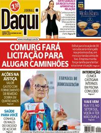 Capa do jornal Jornal Daqui 18/10/2023
