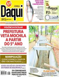 Capa do jornal Jornal Daqui 19/04/2023