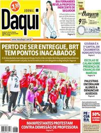 Capa do jornal Jornal Daqui 20/05/2023