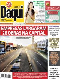 Capa do jornal Jornal Daqui 20/07/2023