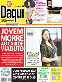 Capa do jornal Jornal Daqui 20/12/2023