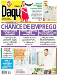 Capa do jornal Jornal Daqui 21/01/2023