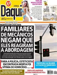Capa do jornal Jornal Daqui 21/02/2023