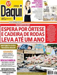 Capa do jornal Jornal Daqui 21/03/2023