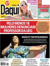 Capa do jornal Jornal Daqui 21/07/2023