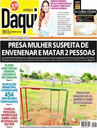 Capa do jornal Jornal Daqui 21/12/2023