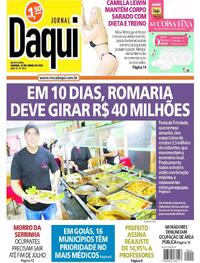 Capa do jornal Jornal Daqui 22/06/2023