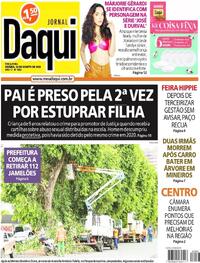 Capa do jornal Jornal Daqui 22/08/2023