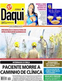 Capa do jornal Jornal Daqui 22/09/2023