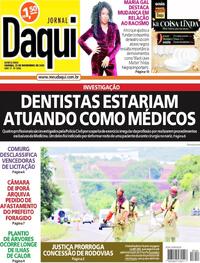 Capa do jornal Jornal Daqui 23/11/2023