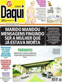 Capa do jornal Jornal Daqui 24/02/2023