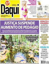 Capa do jornal Jornal Daqui 25/02/2023
