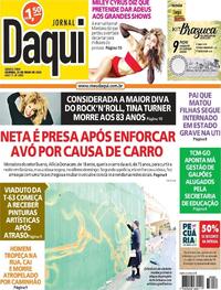 Capa do jornal Jornal Daqui 25/05/2023
