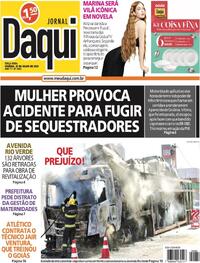 Capa do jornal Jornal Daqui 25/07/2023