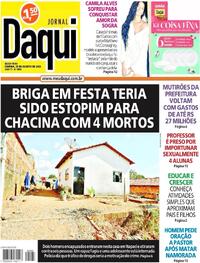 Capa do jornal Jornal Daqui 25/08/2023