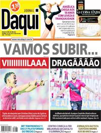 Capa do jornal Jornal Daqui 25/11/2023