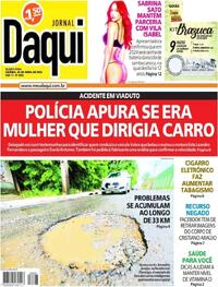 Capa do jornal Jornal Daqui 26/04/2023