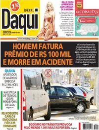 Capa do jornal Jornal Daqui 26/06/2023